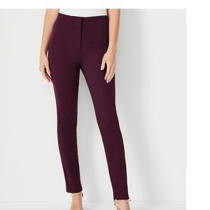 NWT Ann Taylor Audrey pants Size: 8, Classic, RegularColor: Plum Rose